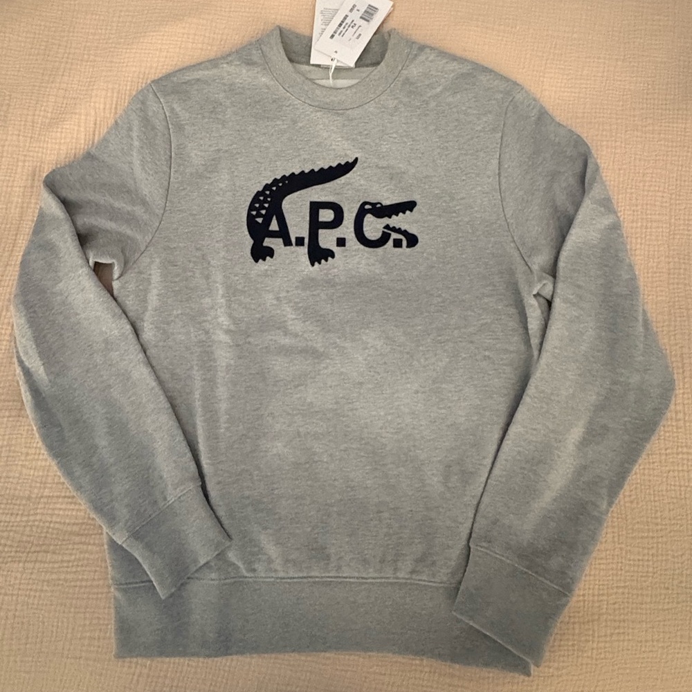 A.P.C. Lacoste Gray Unisex Top